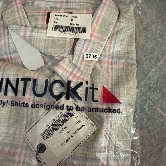 Untuckit Chasseles Button Down Long Sleeve Shirt 18 - Picture 6 of 7
